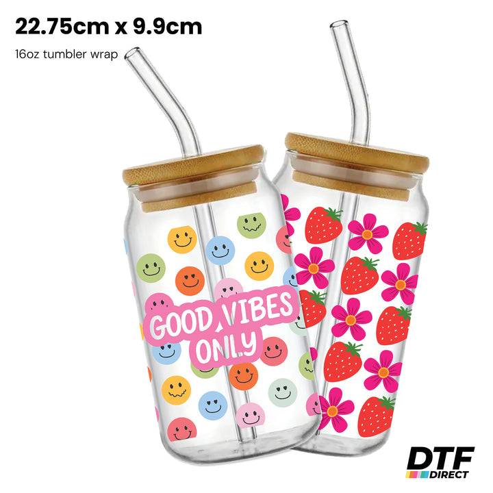 UV DTF Stickers by Size