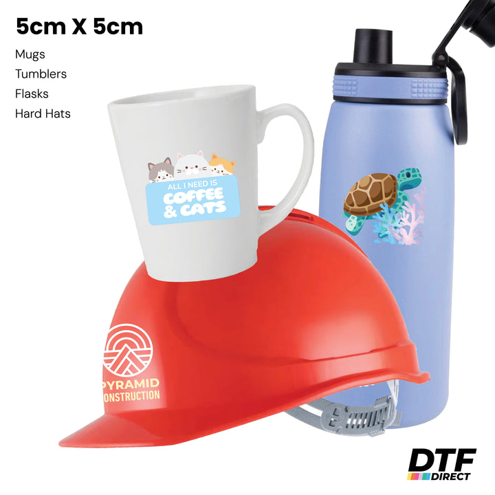 UV DTF Stickers by Size
